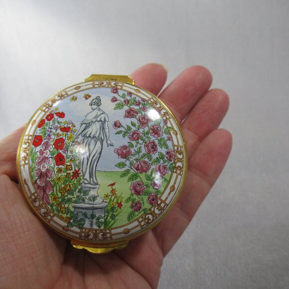 Greek Statue Garden Enamel Box, Crummles Trinket Box - Picture 8 of 8